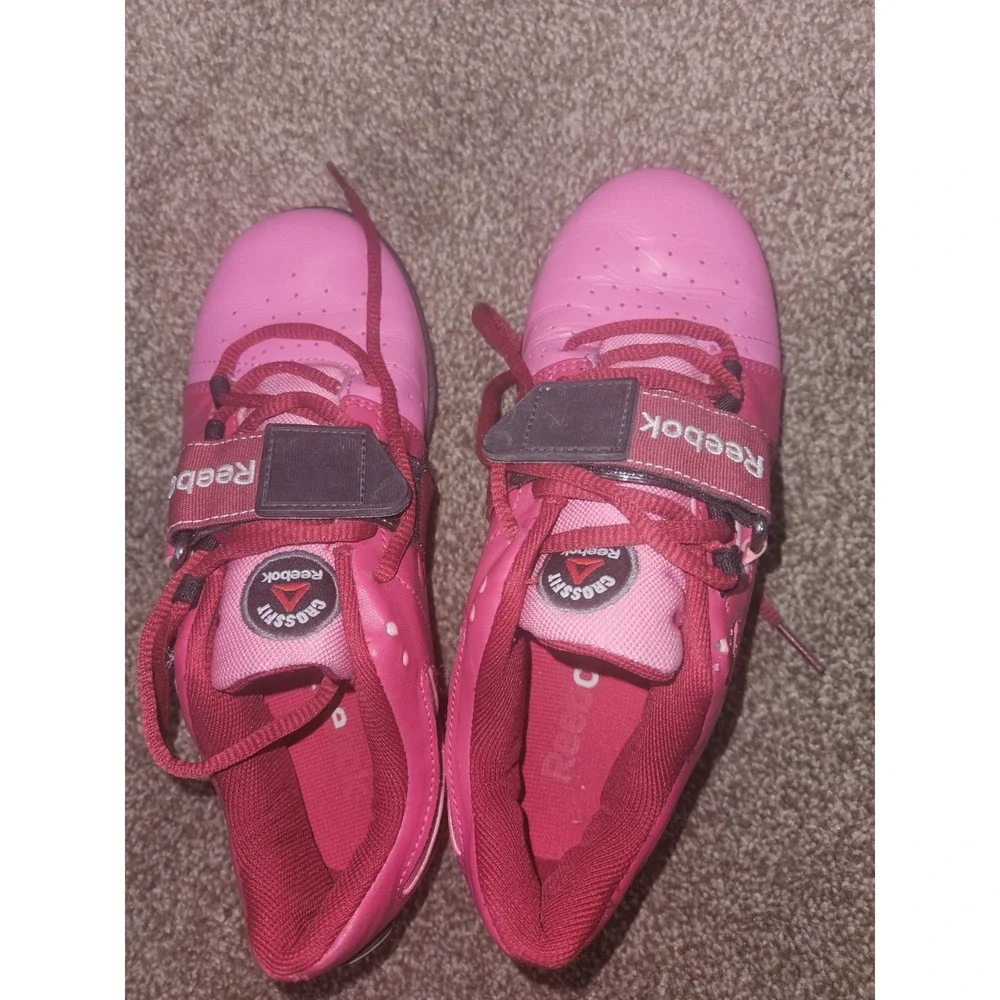 Reebok Womens Crossfit‎ U-Form Lifter Shoe Red Pink Black US 6.5 Nice!